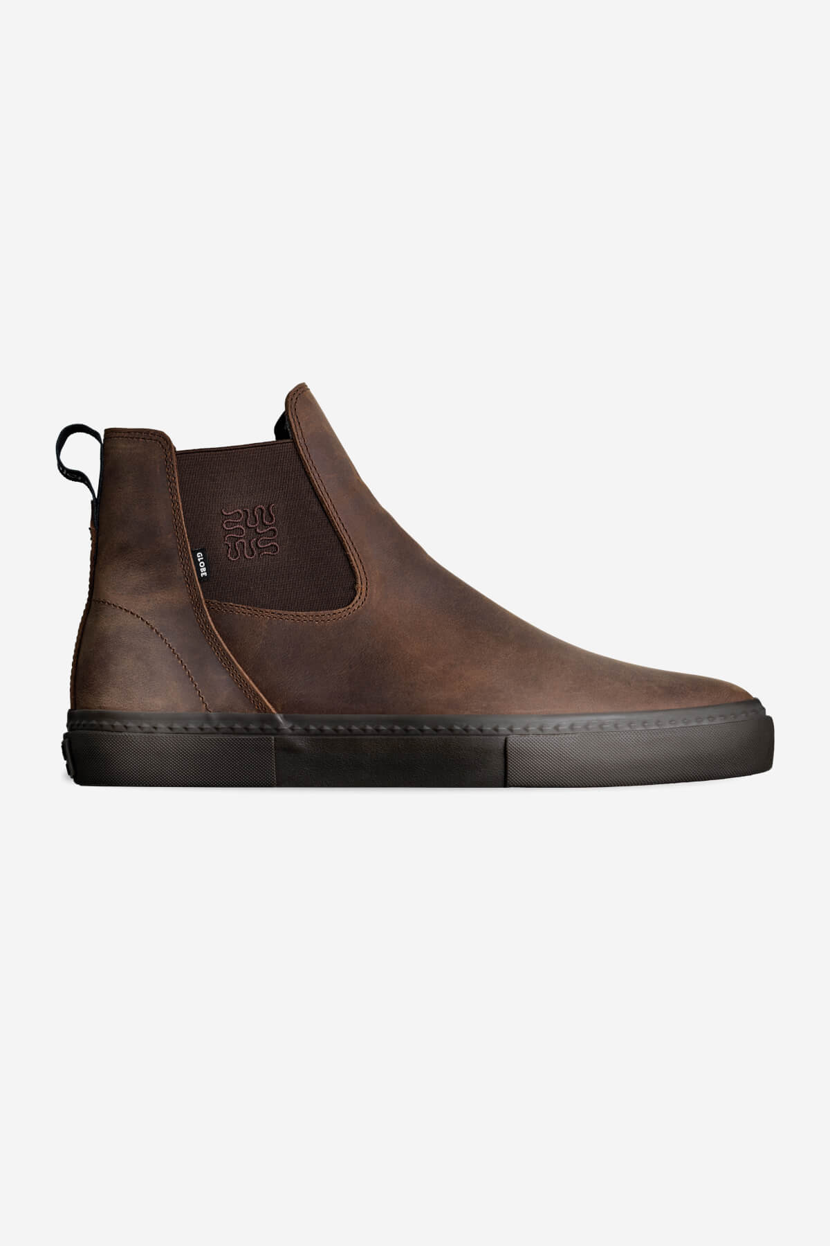 globe-dover-ii-dark-brown-wasted-talent-slip-on-skateschuhe-aus-leder image 1
