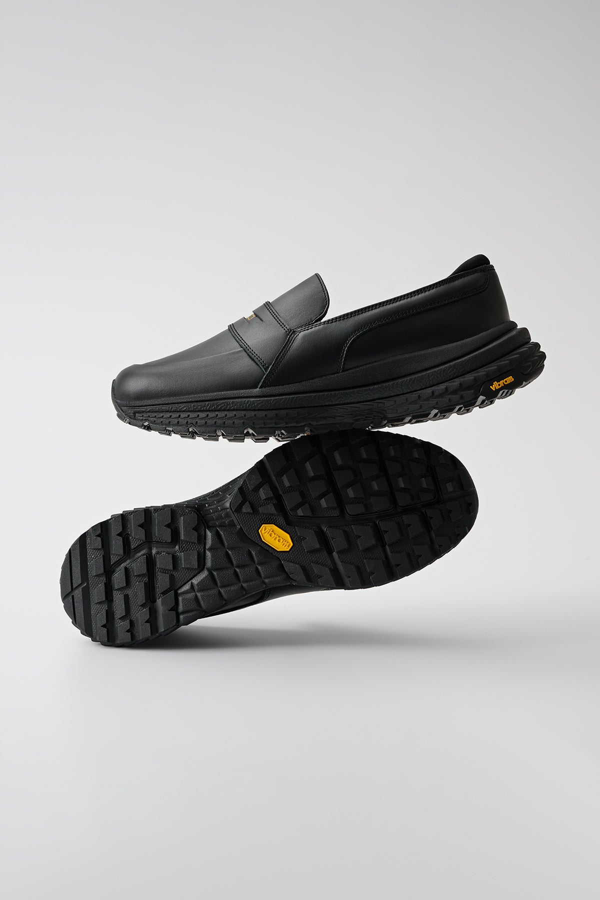 globe-liaizon-vibram-black-leder-loafer-schuhe-schwarz image 6