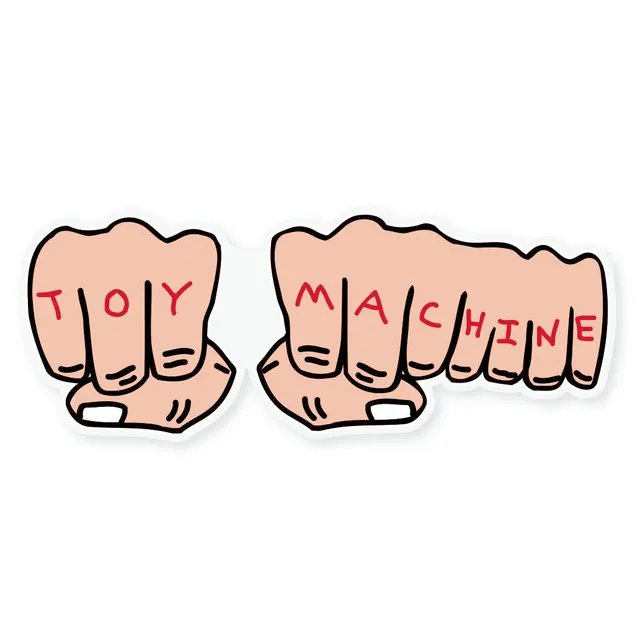 toy-machine-fists-sticker-skateboard-sticker image 1
