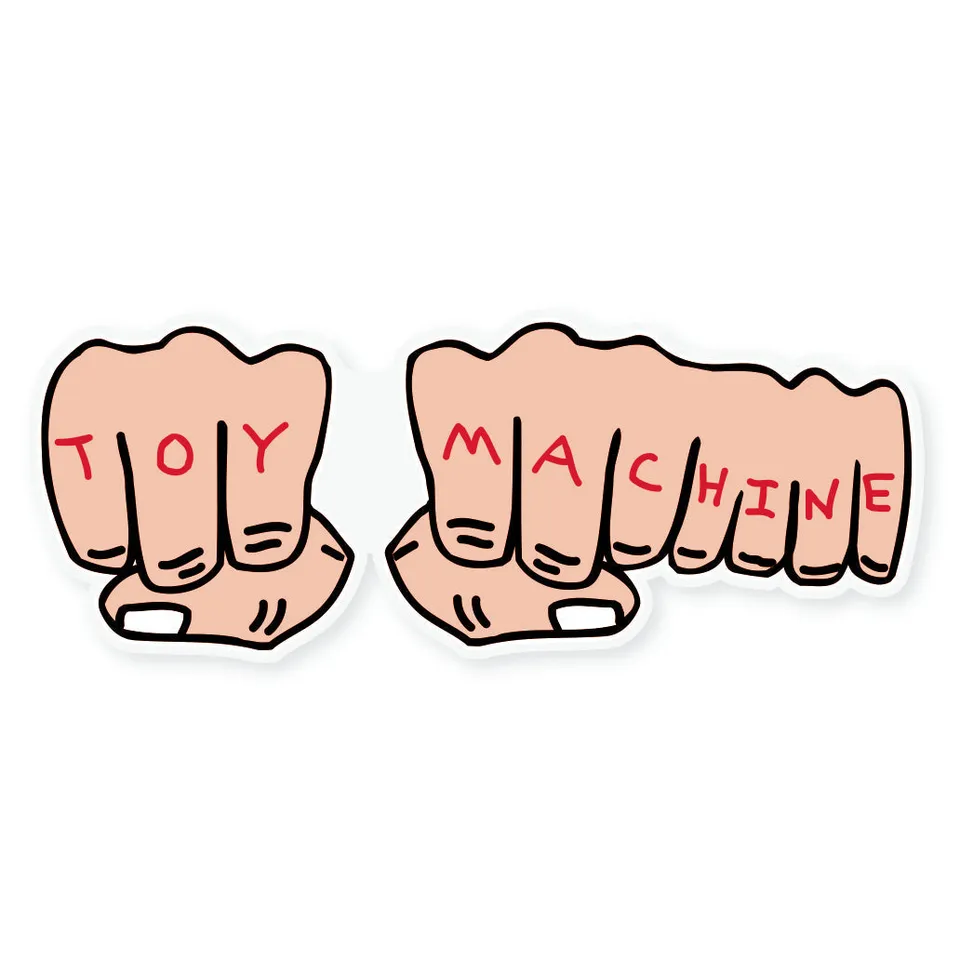 toy-machine-fists-sticker-skateboard-sticker image 1