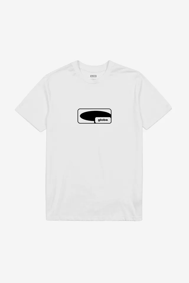 globe-g-icon-tee-white-baumwoll-t-shirt image 1