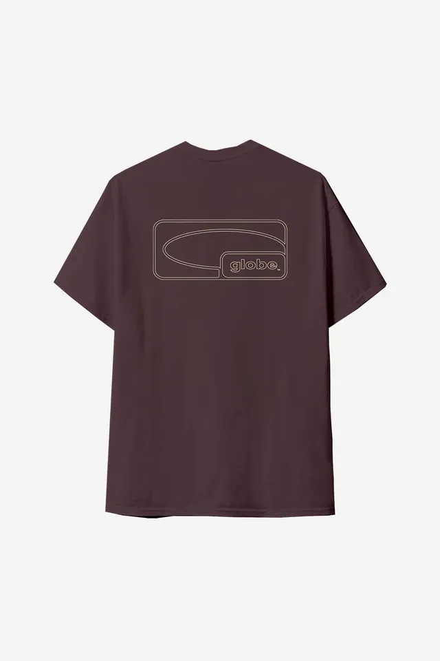 globe-block-tee-prune-t-shirt image 1