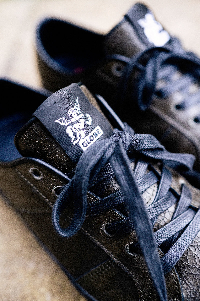 globe-surplus-low-skate-schuh-black-distress-bauer image 3