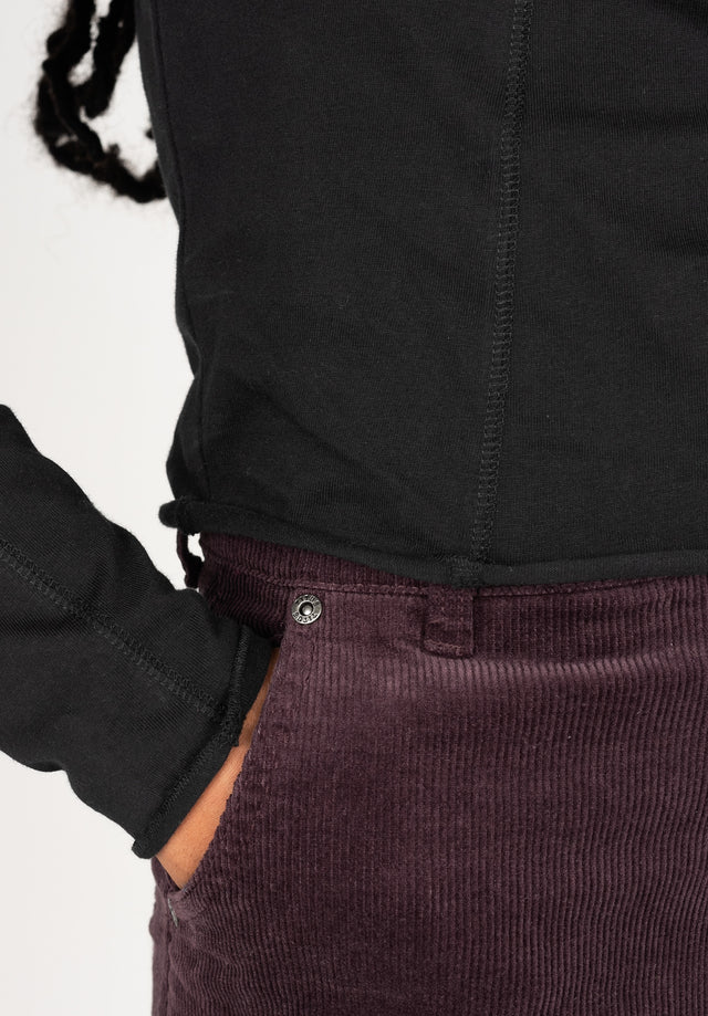 titus-yva-cropped-longsleeve-gerippt-batik-schwarz image 4