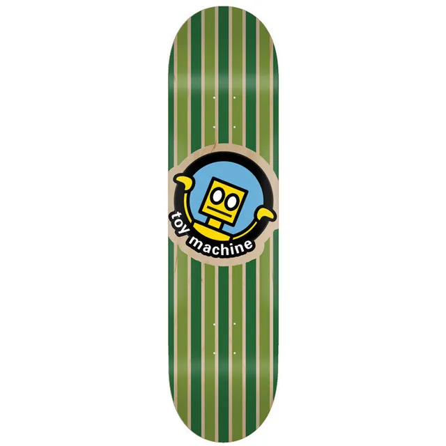 toy-machine-robot-green-skateboard-deck-8-75 image 1