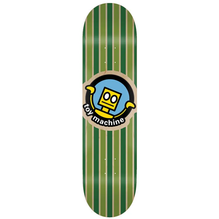 toy-machine-robot-green-skateboard-deck-8-75 image 1
