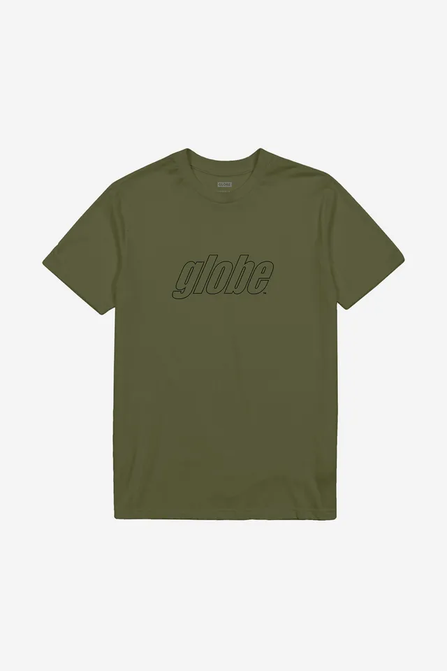 globe-impact-tee-olive-t-shirt-aus-bio-baumwolle image 1