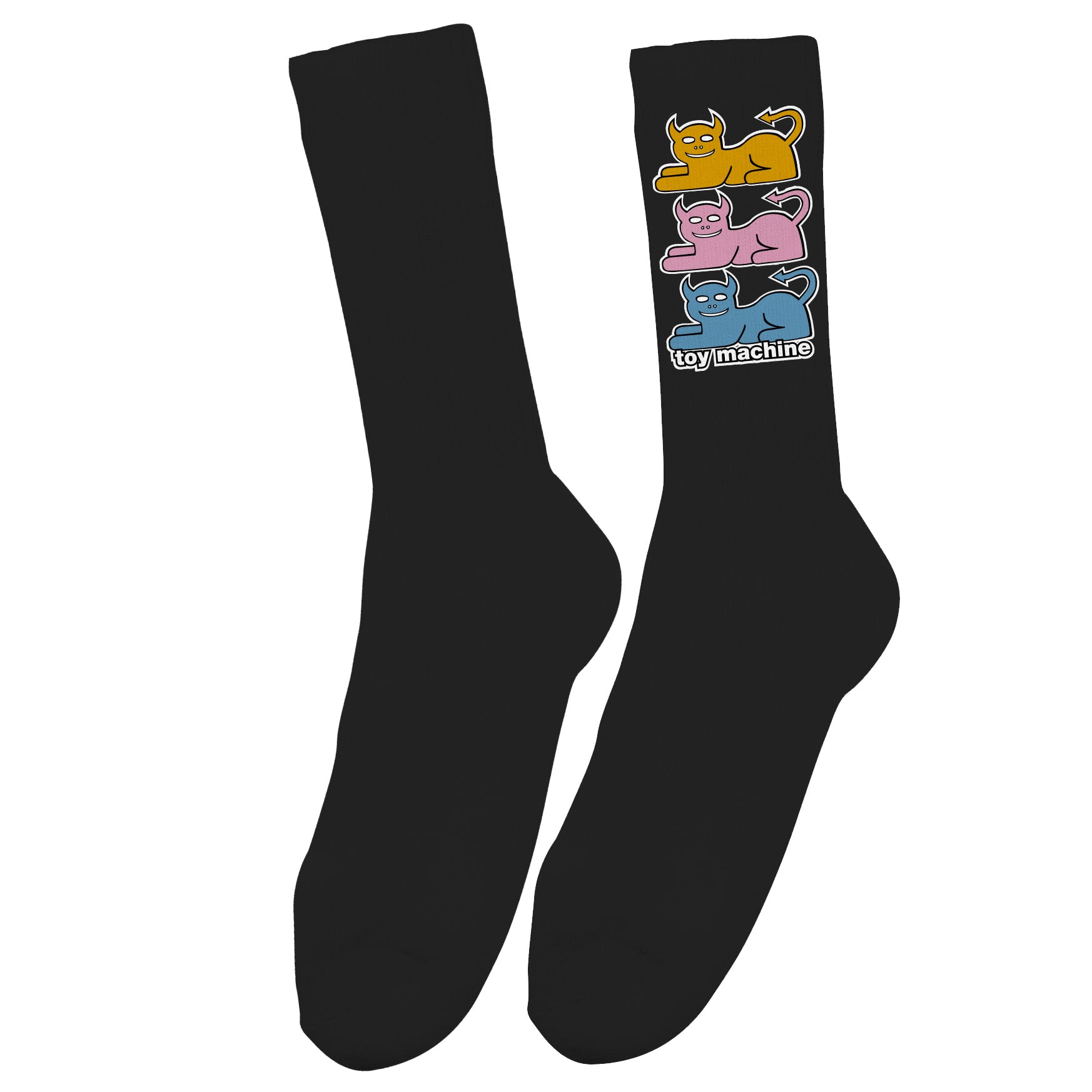 toy-machine-triple-cat-sock-socken-devil-cat image 3