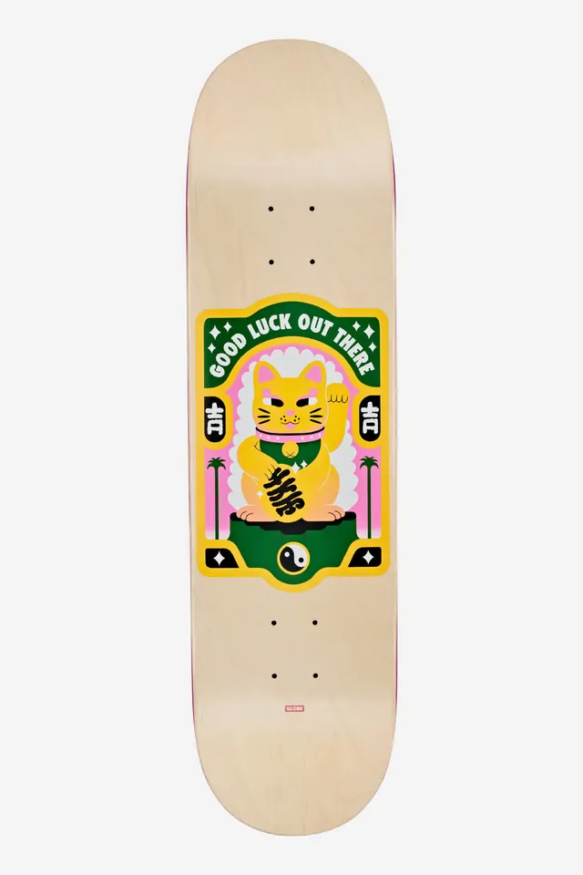 globe-g2-maneki-skateboard-deck-8-375-lucky-gold image 1