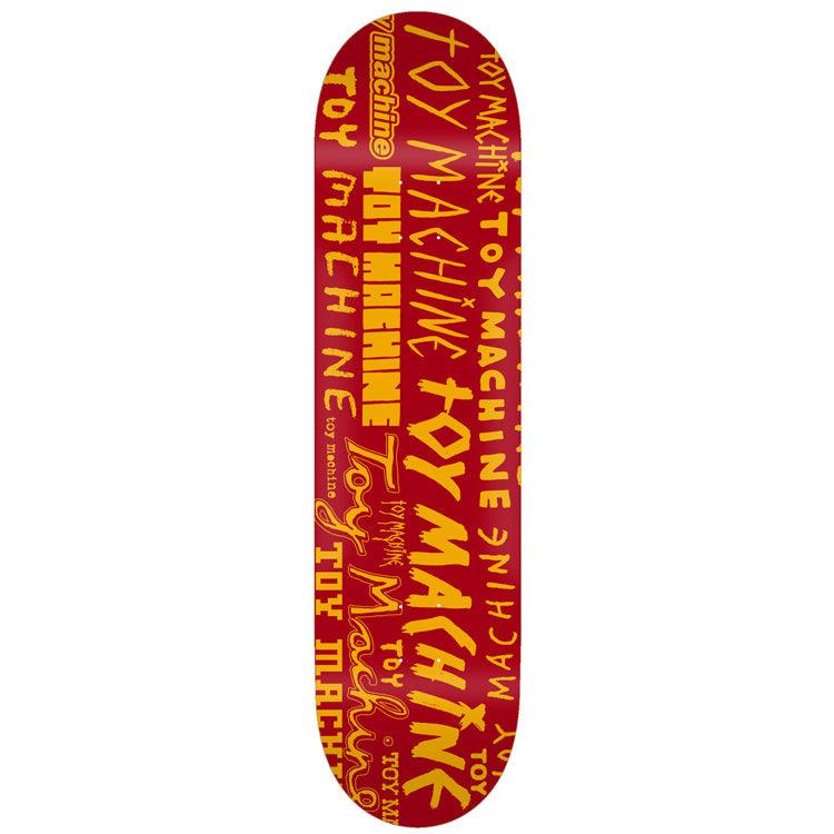 toy-machine-word-marks-red-8-00-skateboard-deck image 1