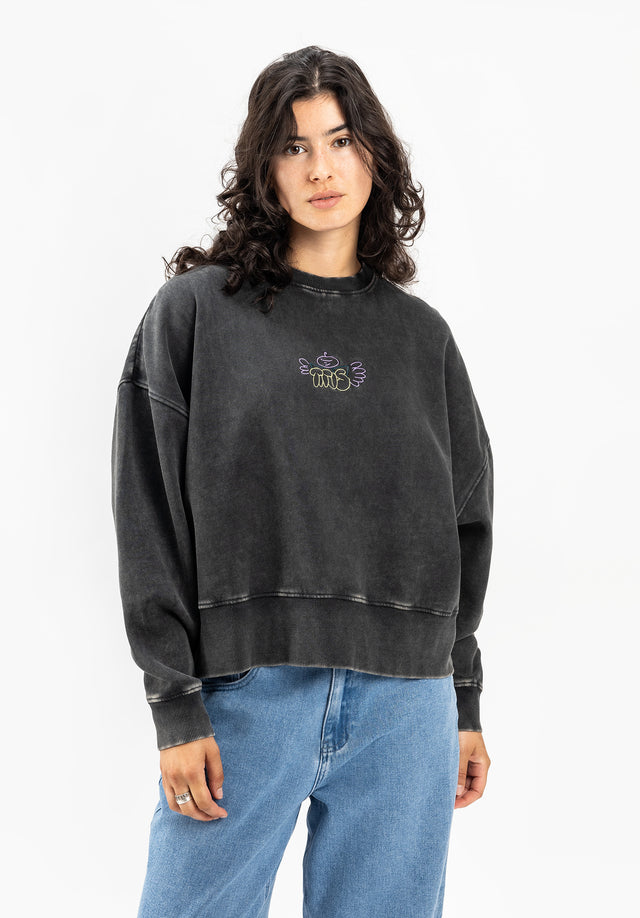 titus-joia-sweatshirt-cropped-acid-wash image 2