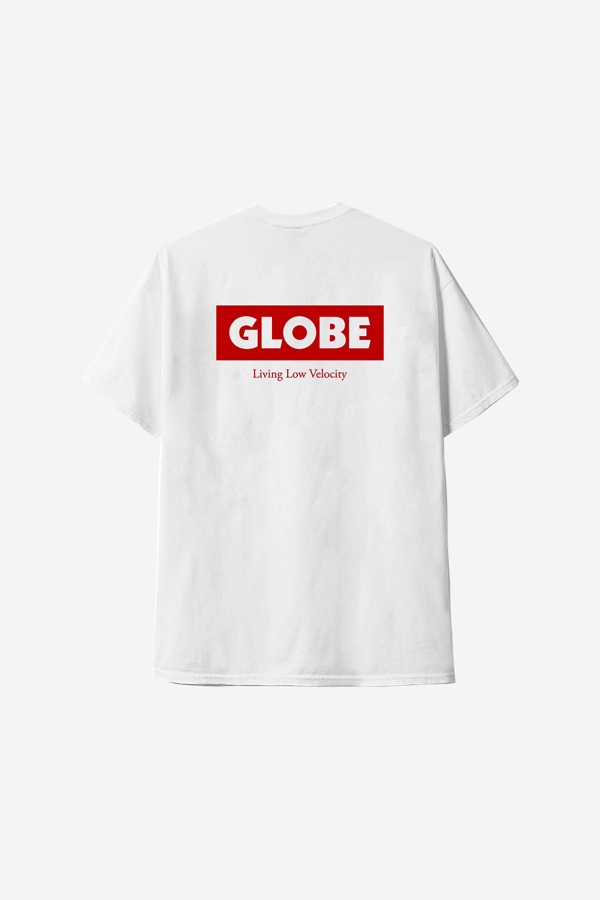 globe-living-low-velocity-t-shirt-white-red image 2