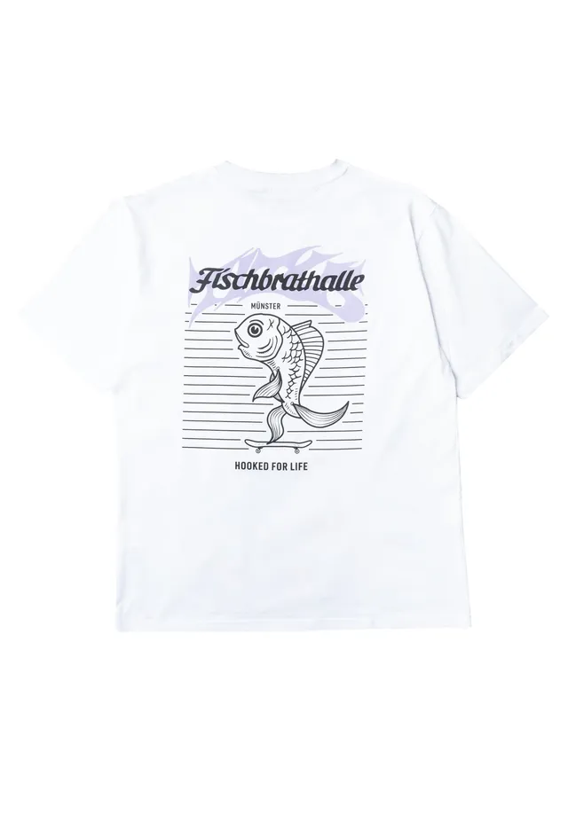 titus-x-fischbrathalle-t-shirt-in-white-f-r-herren image 1
