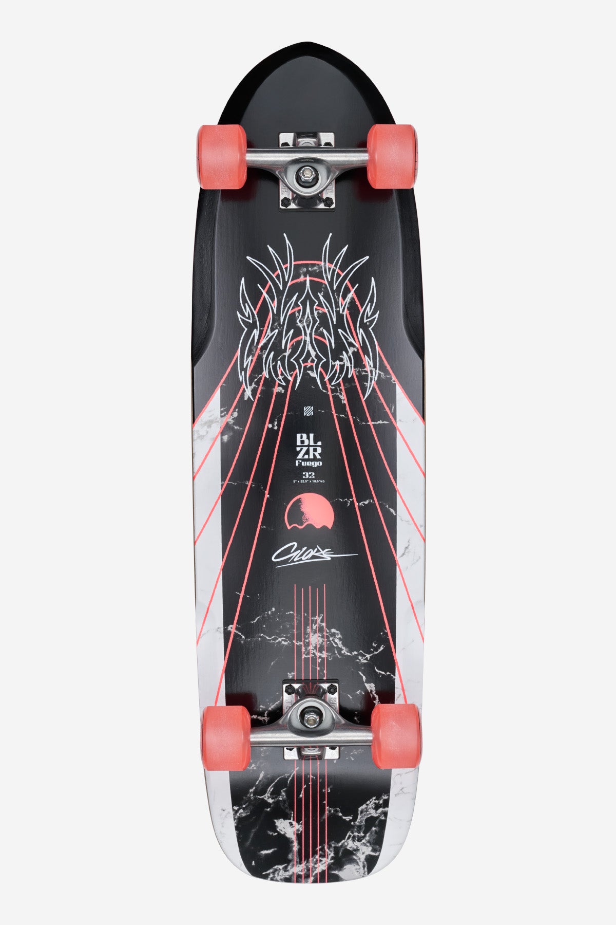 globe-blazer-fuego-32-cruiserboard-bamboo-red-komplett image 1