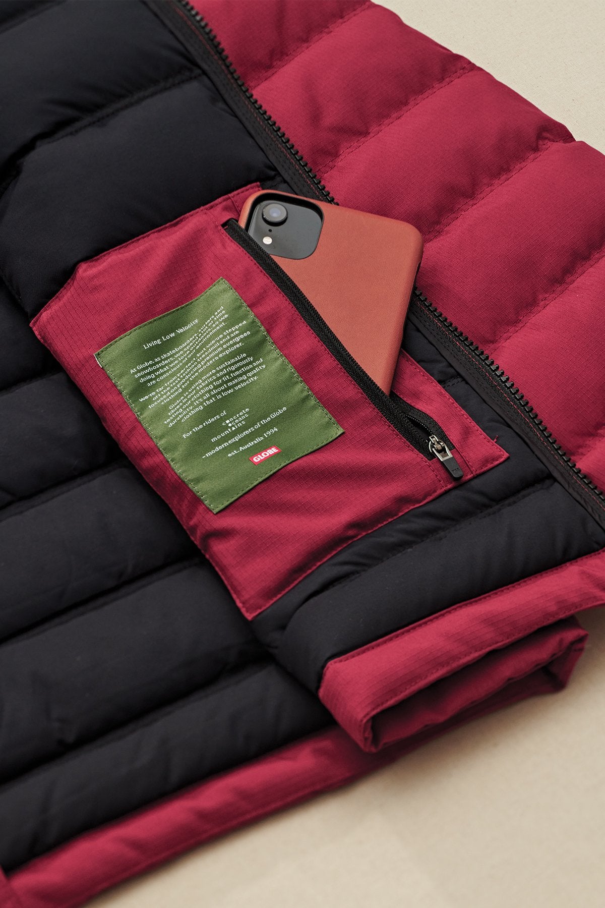 globe-prime-down-pufferjacke-rhubarb-herren image 6
