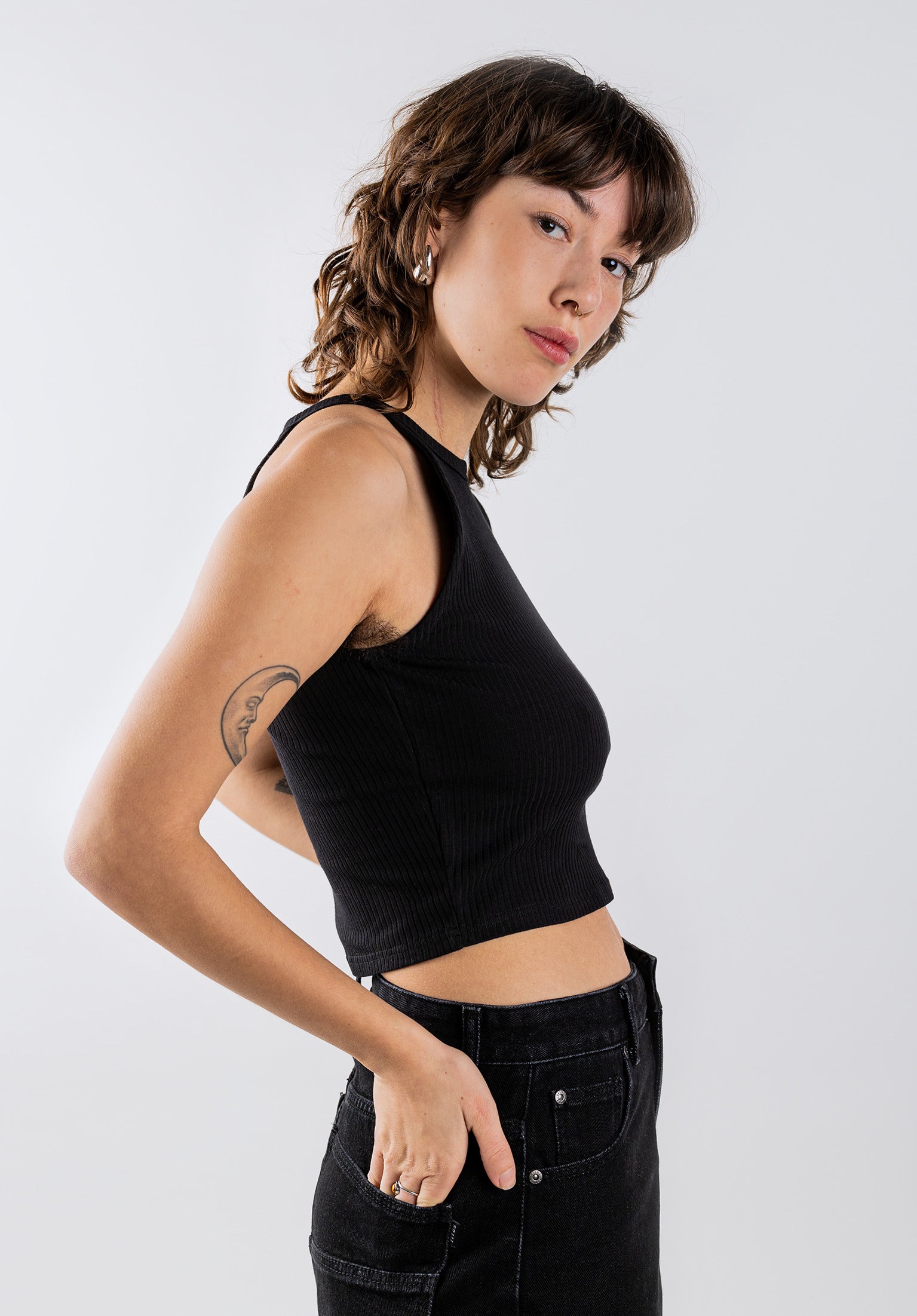 titus-rois-top-crop-ribbed-jersey-damen image 1