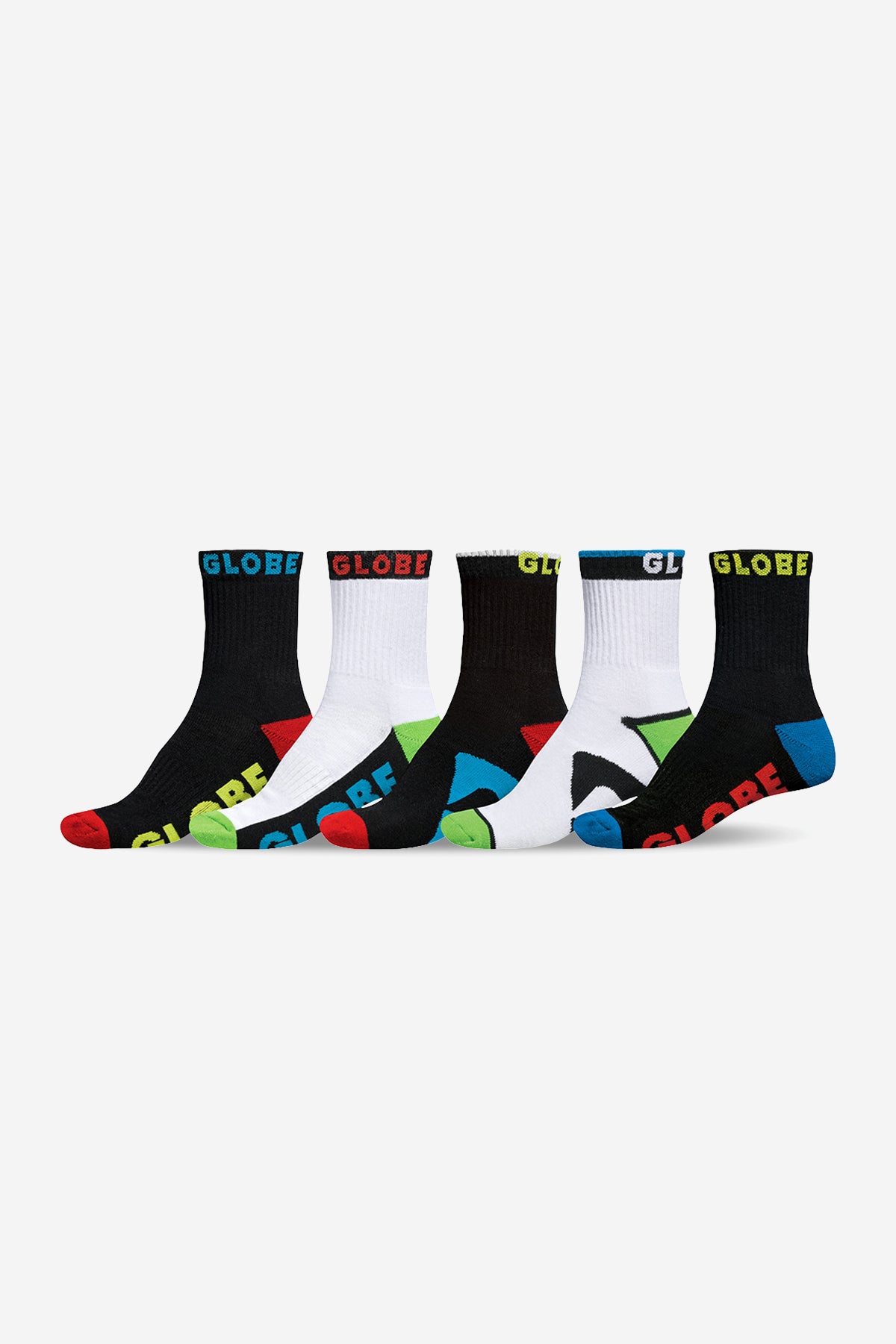 globe-youth-destroyer-crew-5-pack-socken-assorted image 1