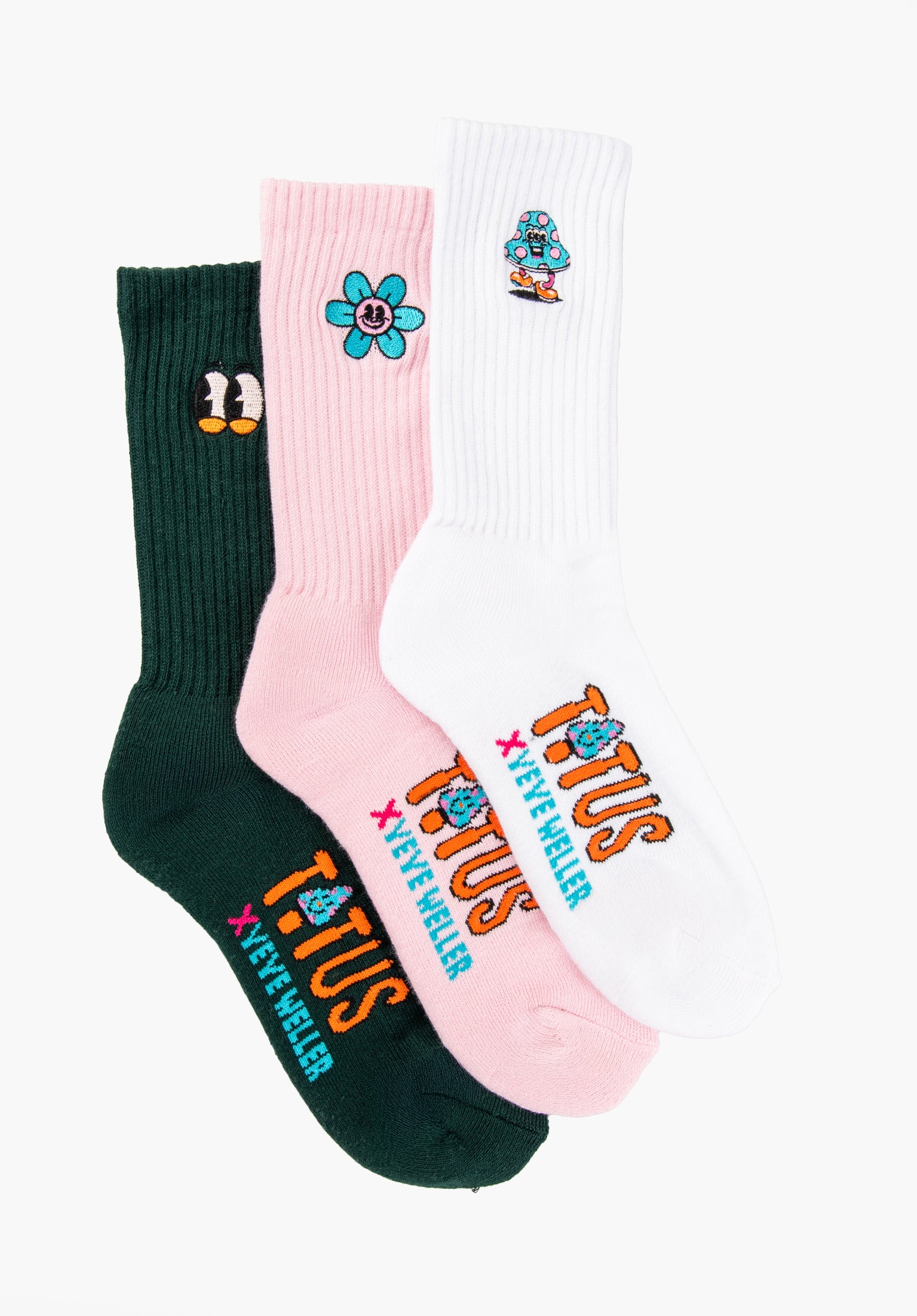titus-x-yeye-weller-socks-3er-pack-crew-socken-artist-series image 1