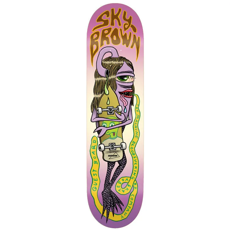 toy-machine-sky-brown-guest-skateboard-deck-8-25 image 1