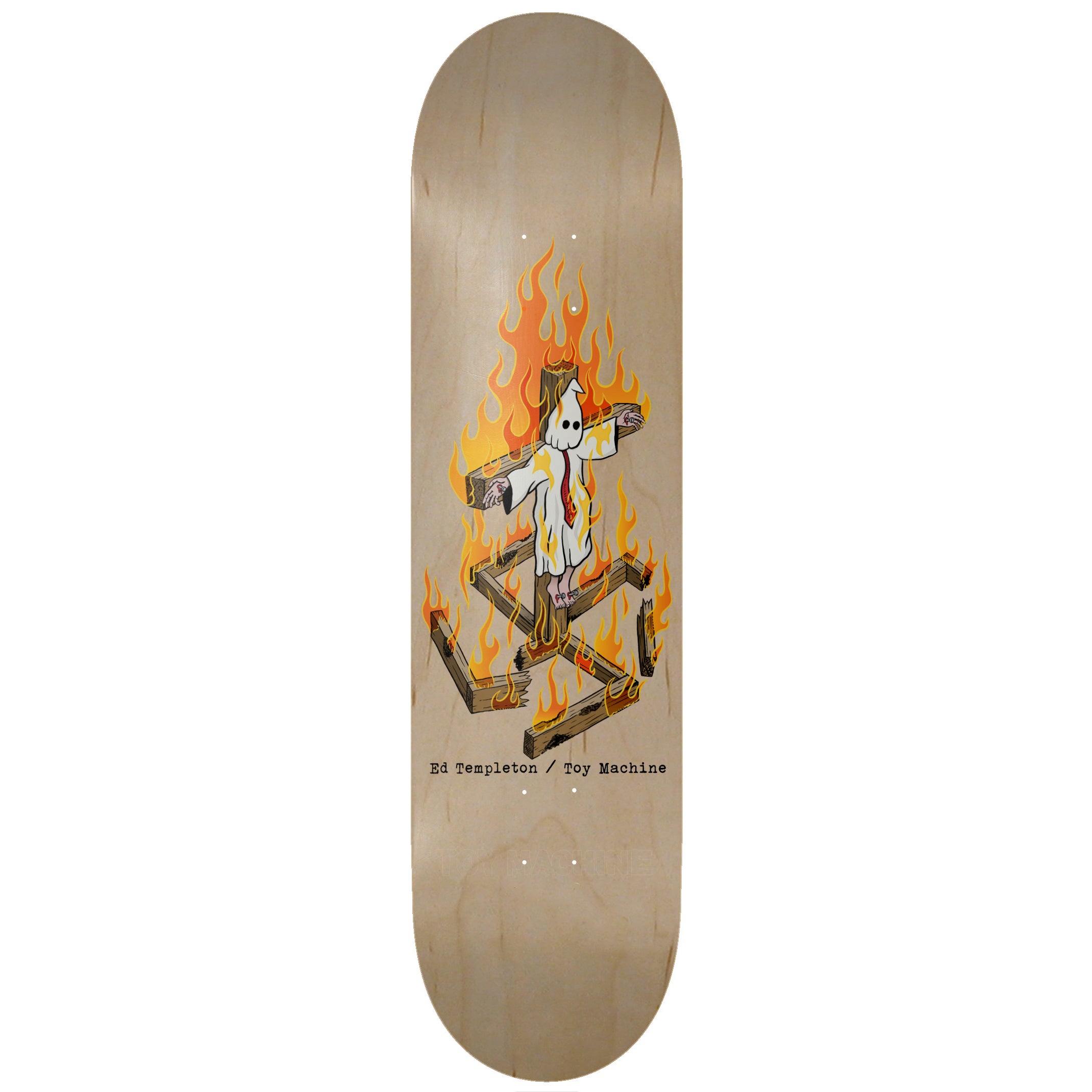 toy-machine-ed-templeton-charred-cross-8-50-skateboard-deck image 1