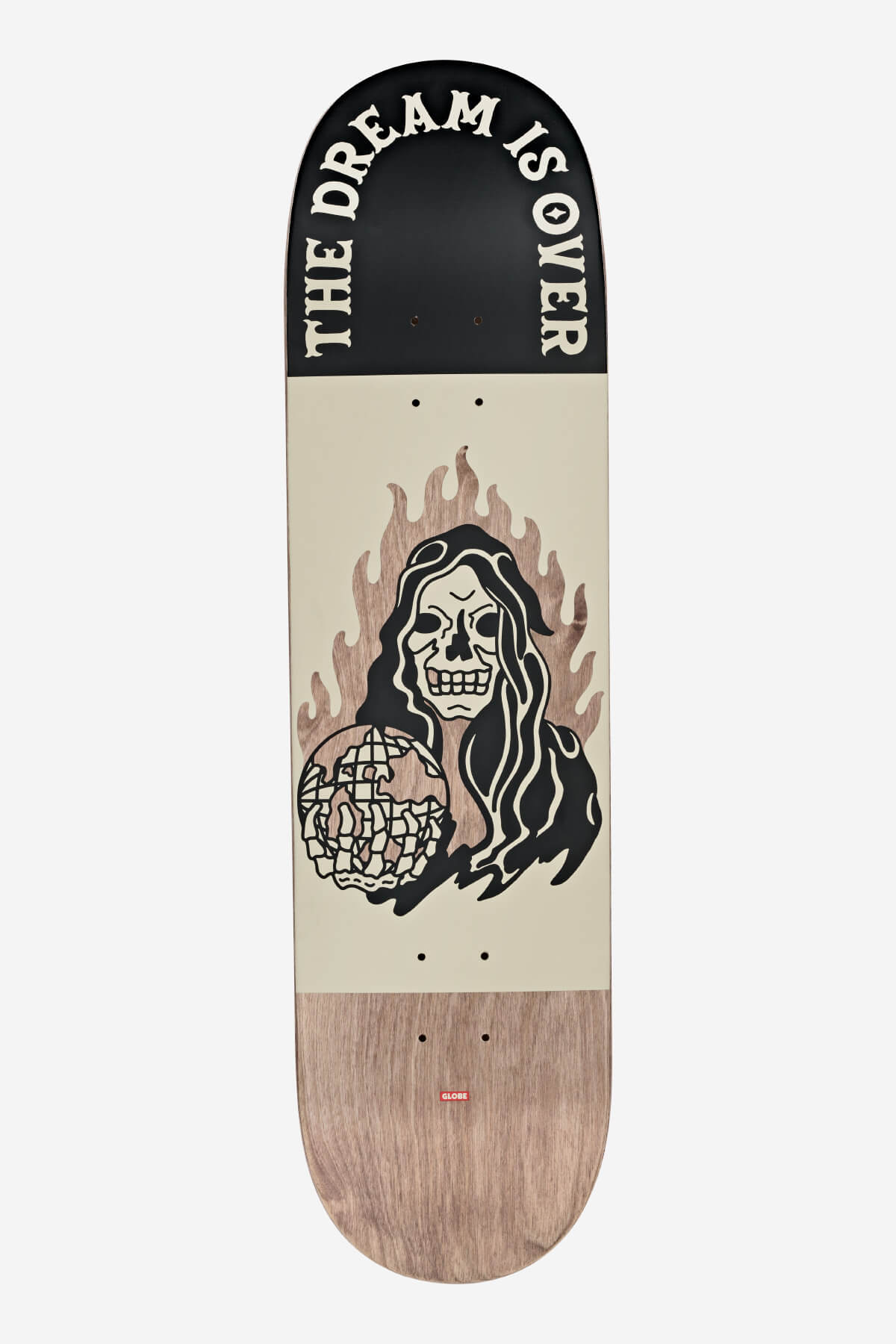 globe-g1-dream-reaper-8-375-skateboard-deck-dark-maple-black image 1