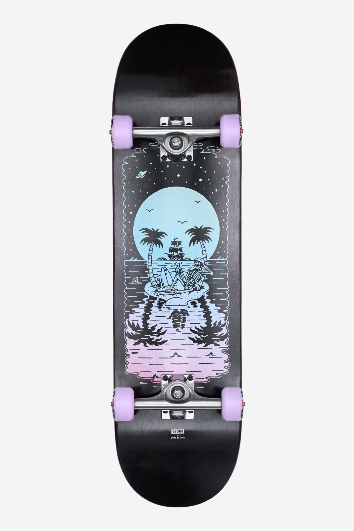 globe-g2-reflection-8-5-komplettboard-black-purple image 1