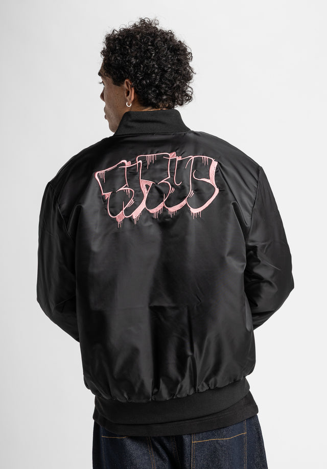 titus-jack-bomberjacke-schwarz-mit-graffiti-stickerei image 3