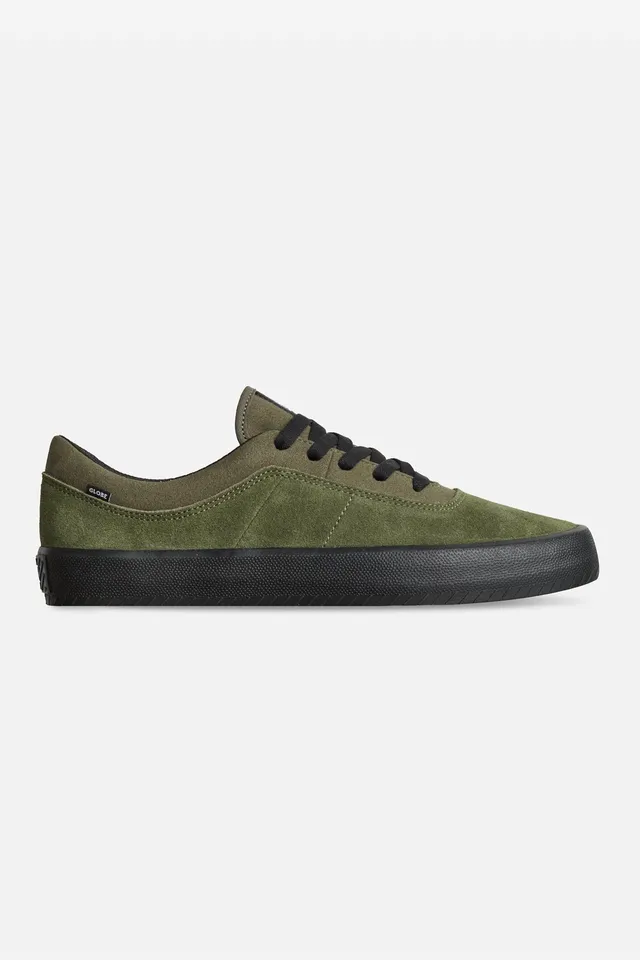 globe-melbek-olive-black-skateschuh-suede image 1