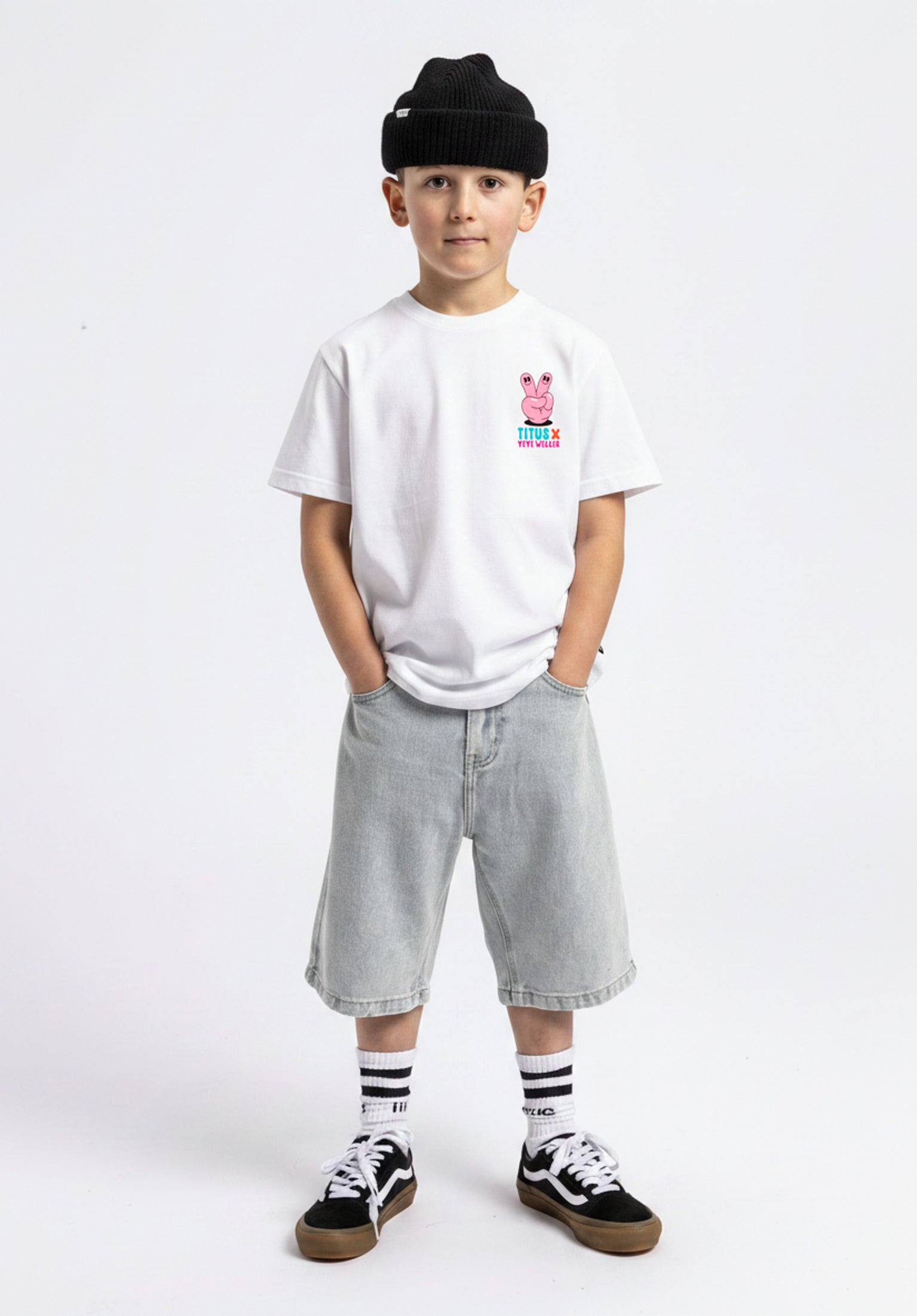 titus-x-yeye-weller-push-hard-kids-t-shirt-2 image 1