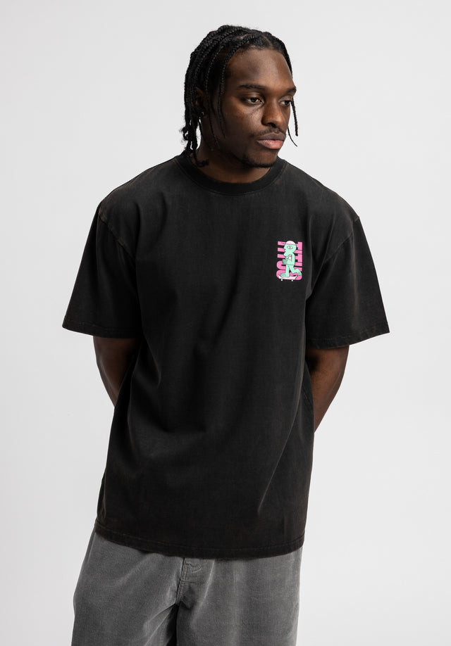 titus-nice-dude-t-shirt-herren-blackfaded image 2