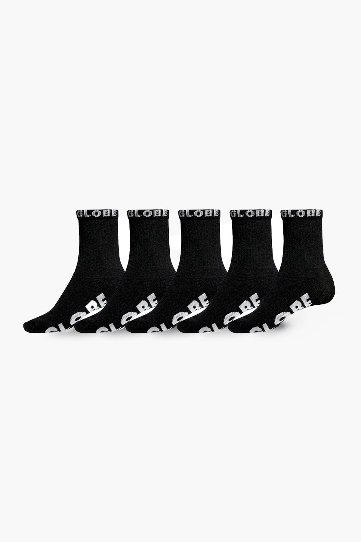 globe-blackout-quarter-sock-5-pack-socken-black-black image 1