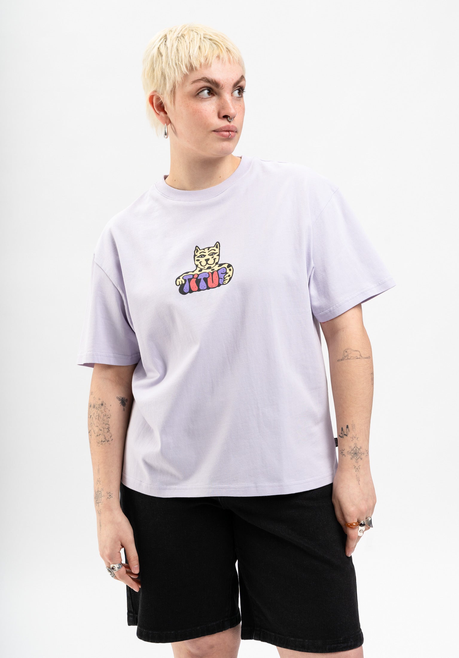 titus-yvaine-t-shirt-loose-fit-katzen-print image 1