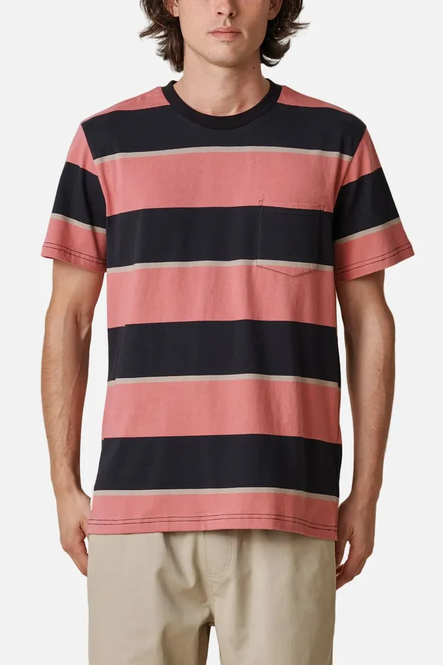 globe-bootleg-dreams-stripe-tee-red-smoke-t-shirt image 1