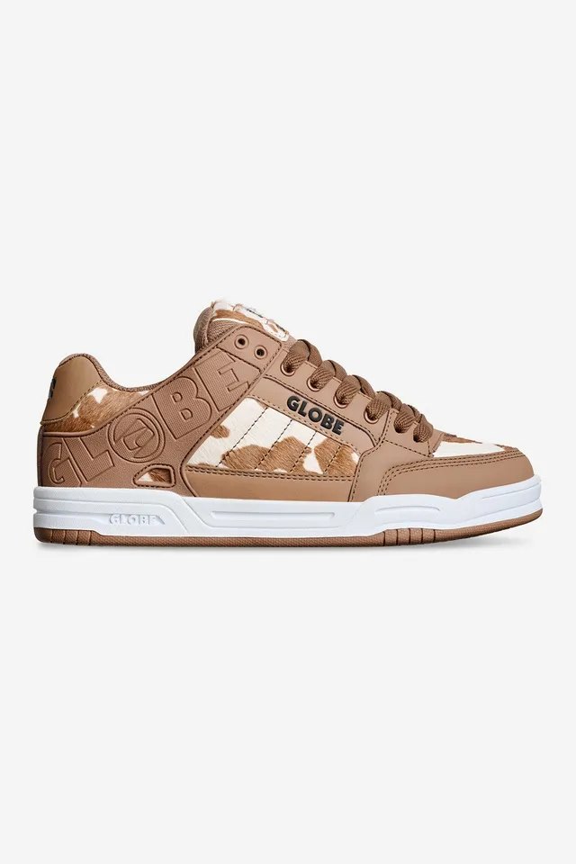 globe-tilt-brown-white-cow-skate-schuhe image 1