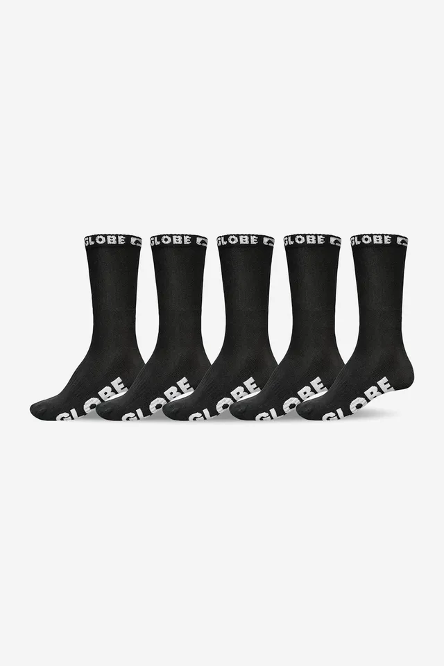 globe-blackout-hi-crew-socken-5er-pack-black-black image 1