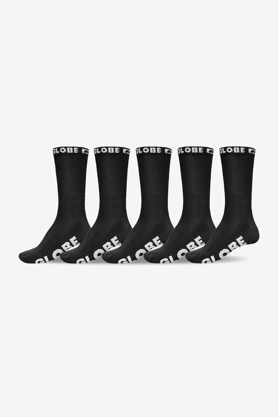 globe-blackout-hi-crew-socken-5er-pack-black-black image 1