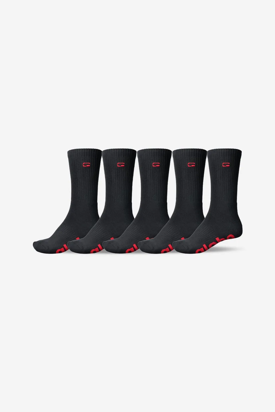 globe-og-logo-hi-crew-socken-5er-pack-black image 1