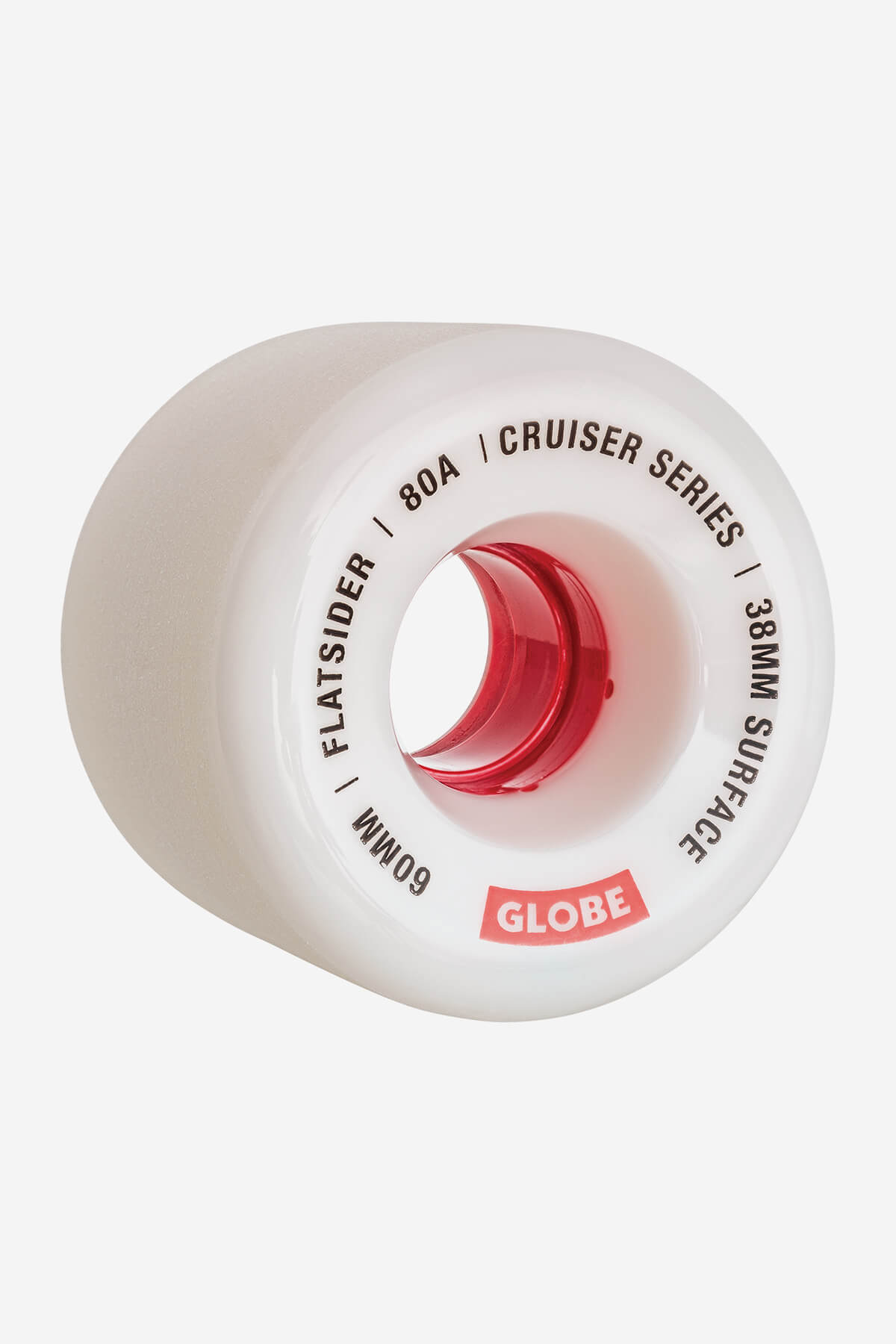 globe-flatsider-cruiser-rollen-60mm-white-red image 1