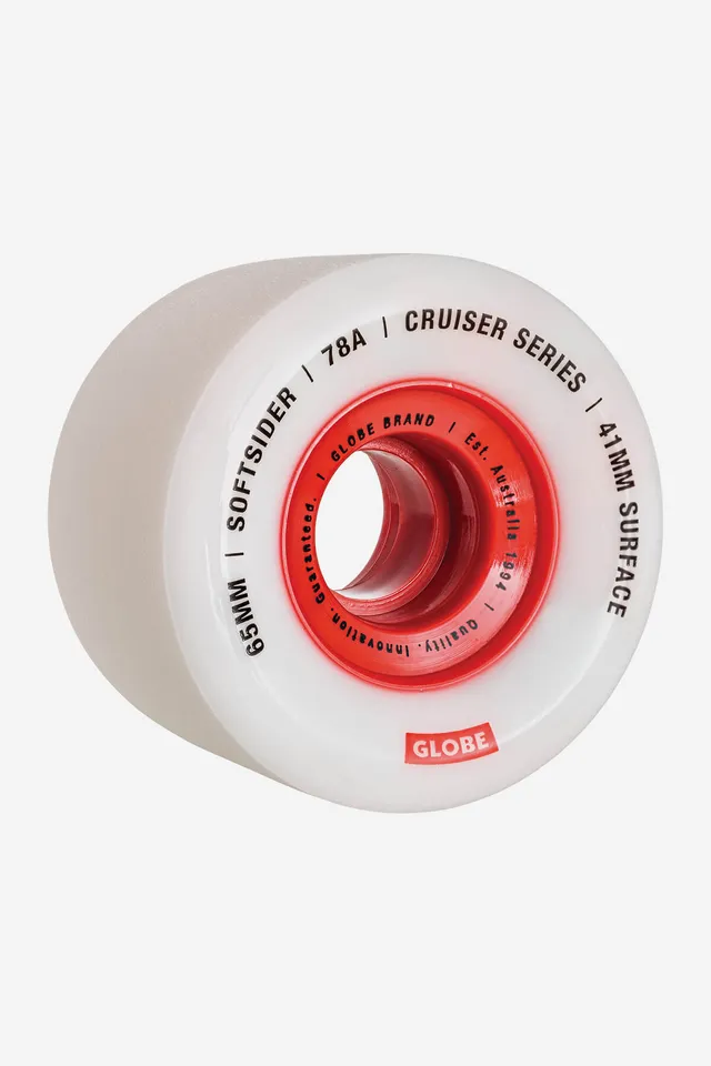 globe-softsider-cruiser-rollen-65mm-white-red image 1