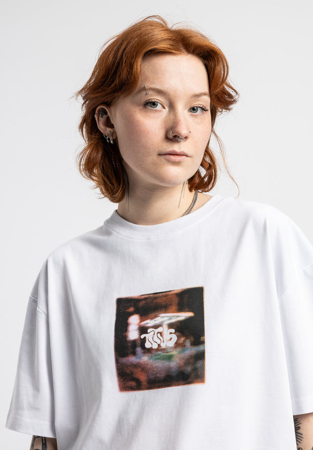 titus-night-life-petrol-t-shirt-damen-white image 2