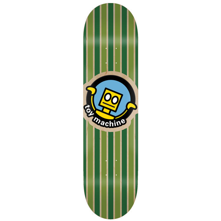 toy-machine-robot-green-skateboard-deck-8-75 image 1