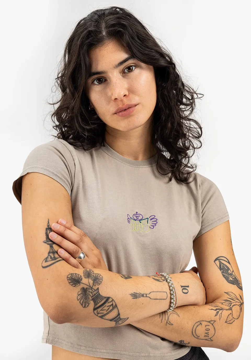 titus-roma-cropped-t-shirt-mit-stickerei image 1