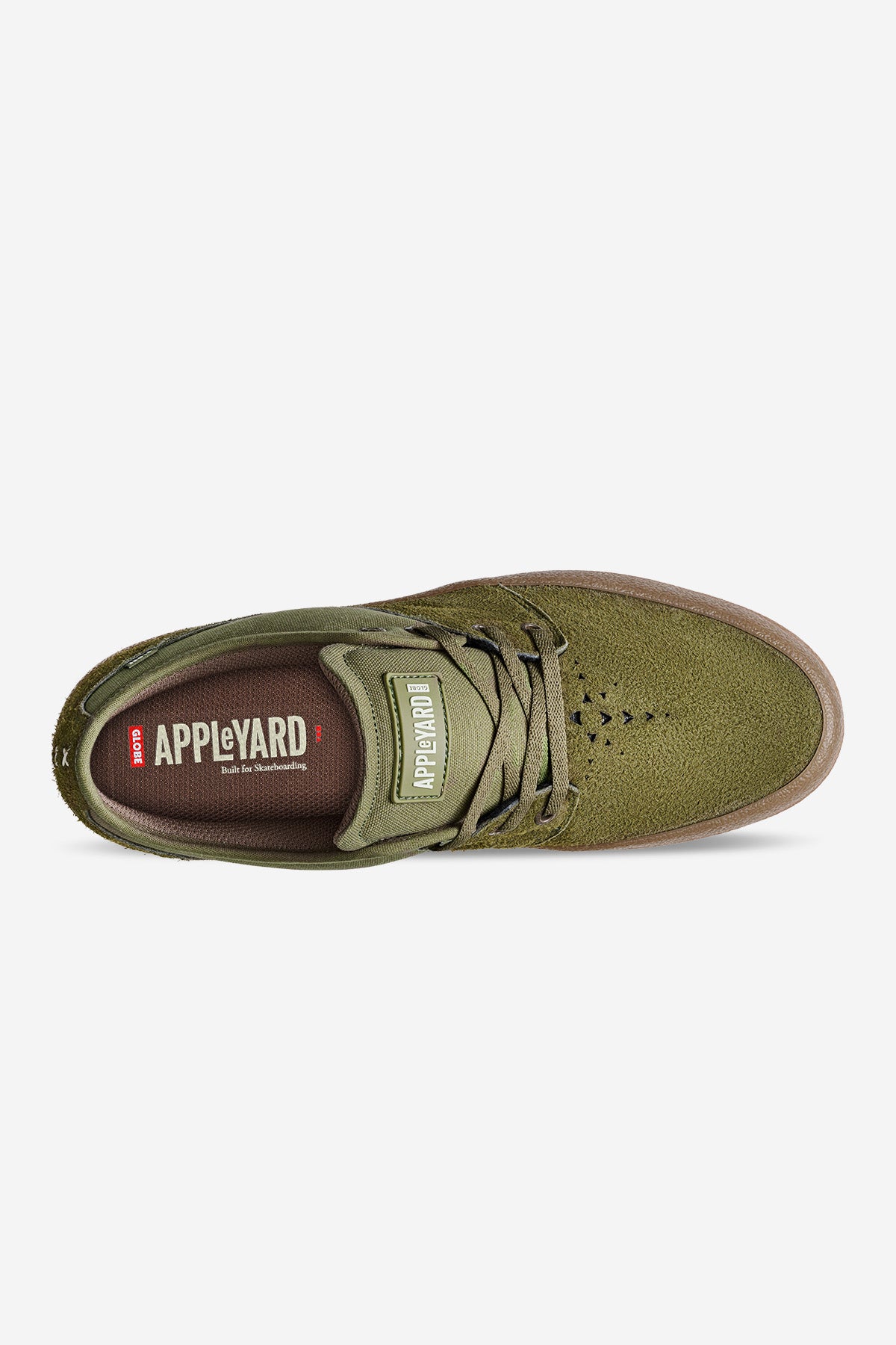 globe-mahalo-skateschuhe-military-olive-crepe image 3