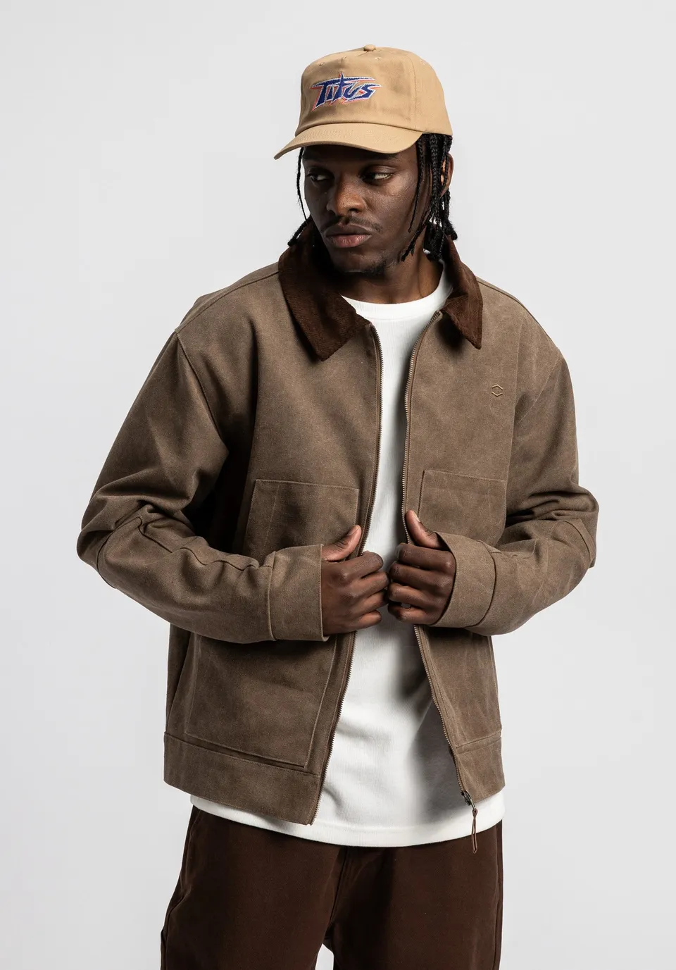 titus-adrik-bergangsjacke-herren-darkbrownwashed image 1