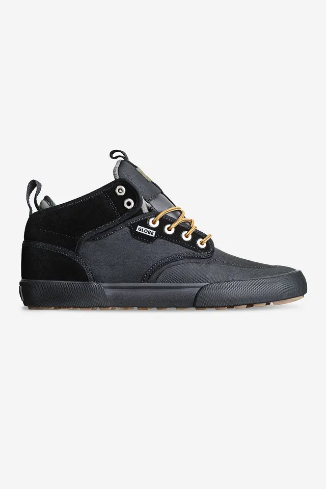 globe-motley-mid-winter-skateschuhe-black-gunmetal-trek image 1