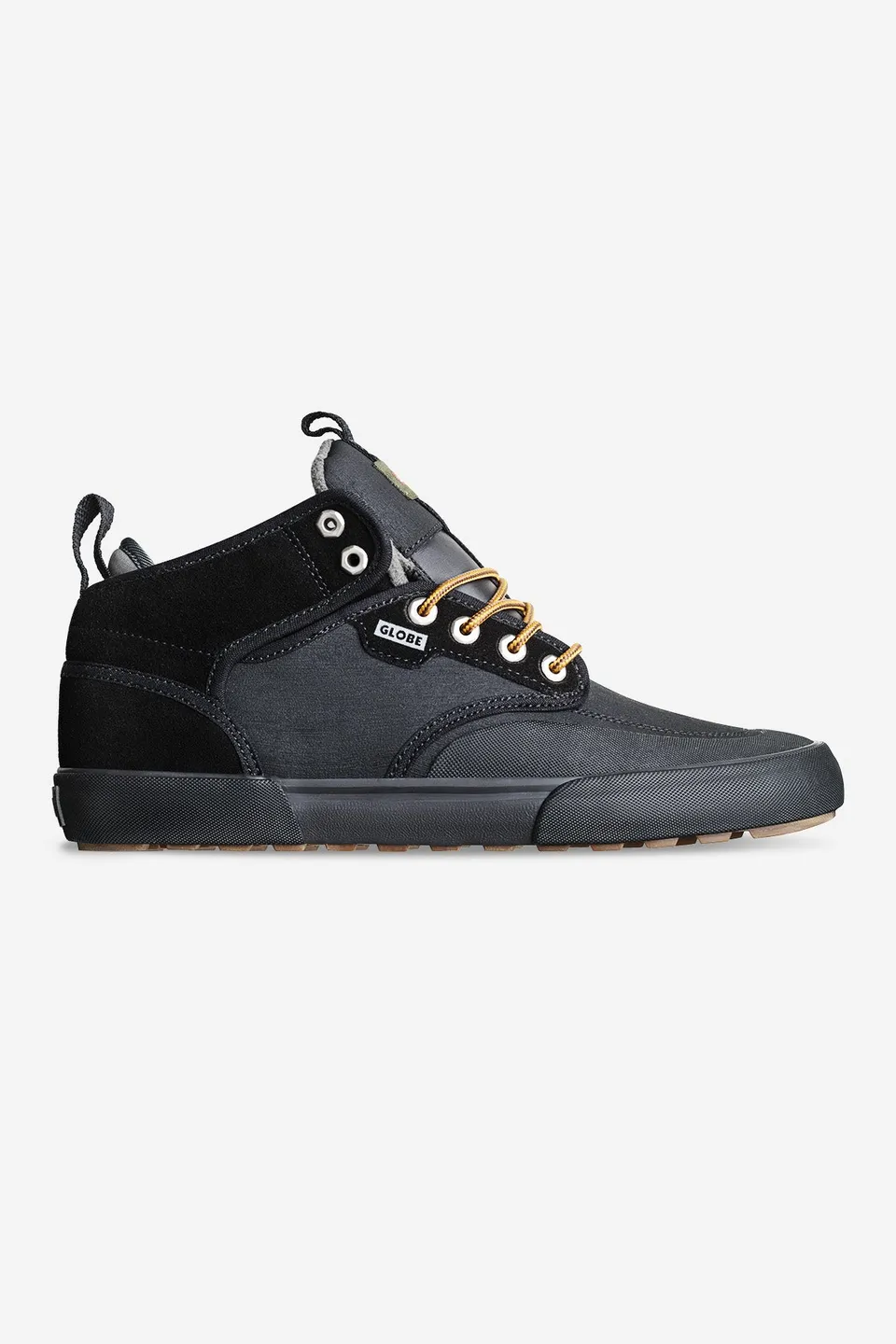 globe-motley-mid-winter-skateschuhe-black-gunmetal-trek image 1