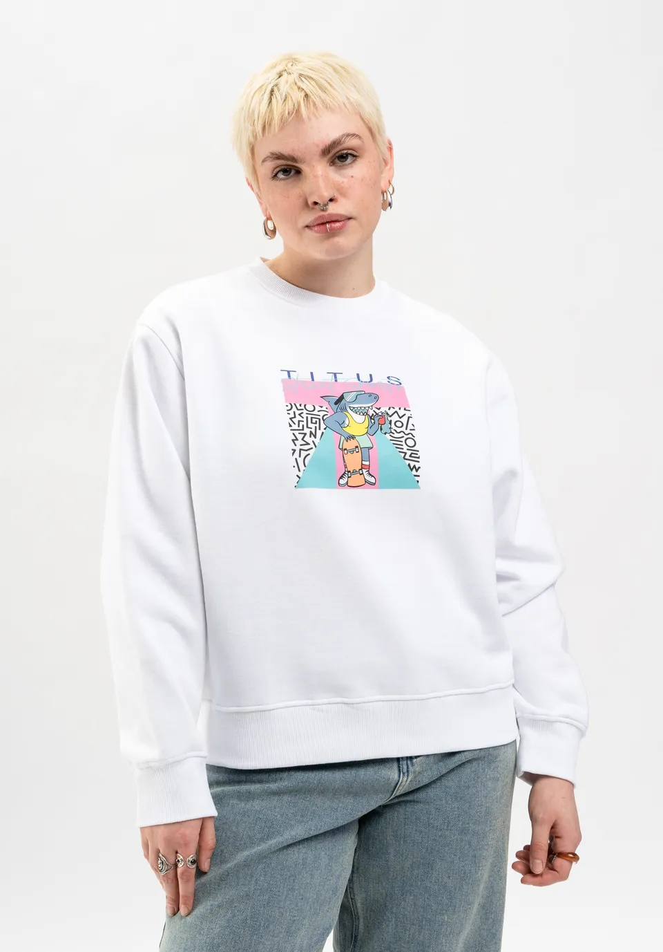 titus-brucy-sweatshirt-crewneck-mit-frontprint image 1