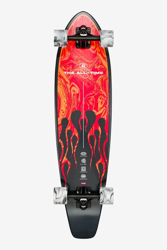 globe-all-time-35-longboard-komplett-red-flames image 1