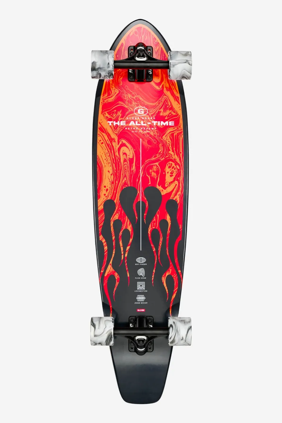 globe-all-time-35-longboard-komplett-red-flames image 1