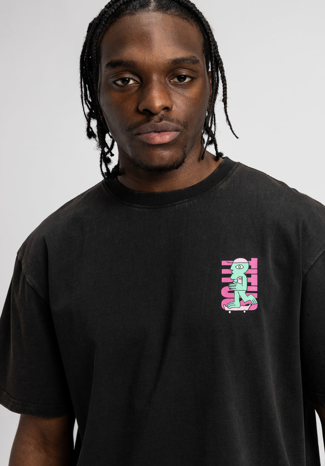titus-nice-dude-t-shirt-herren-blackfaded image 4